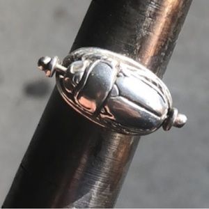 Vintage Silver Scarab Ring